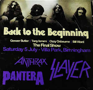 Black Sabbath - Back To The Beginning Saturday, 5 July (Usado)