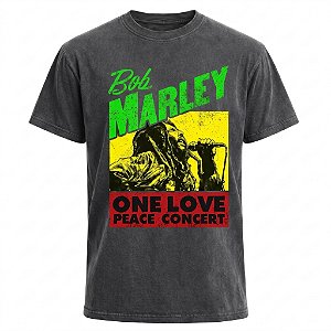 Camiseta Bob Marley - One Love Peace Concert Estonada
