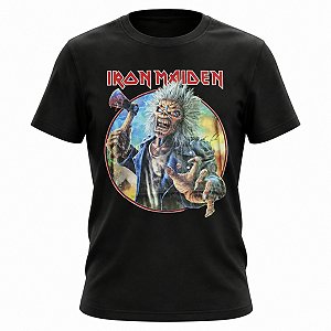 Camiseta Iron Maiden - Run For Your Lives - Piticas