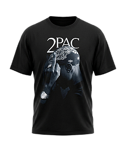 Camiseta Oversized Tupac 2Pac Middle Finger