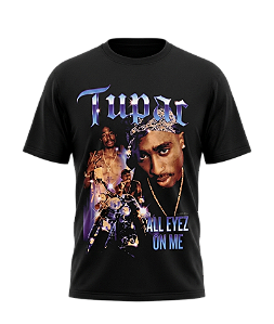 Camiseta Oversized Tupac All Eyez On Me
