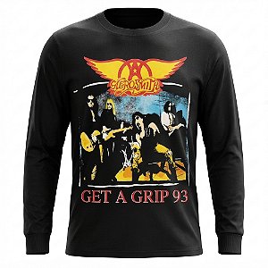 Camiseta Aerosmith - Get a Grip Preta - Manga Longa
