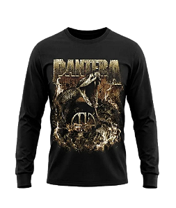 Camiseta Manga Longa Pantera World Domination Tour 1999
