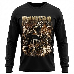 Camiseta Pantera - World Domination Tour 1999 - Manga Longa
