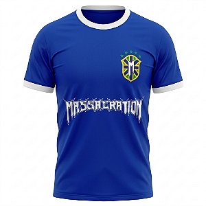 Camiseta Massacration - Brasil Azul