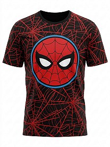 Camiseta Full Print Marvel Homem Aranha Mask