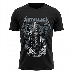 Camiseta Metallica Guitarra Kirk Hammett Oficial