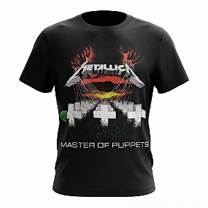 Camiseta Infantil Metallica Master of Puppets Oficial