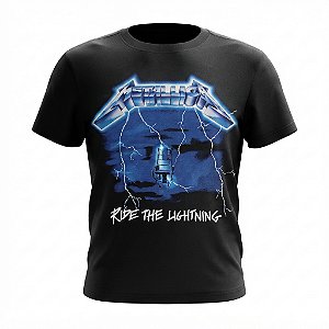 Camiseta Infantil Metallica Ride the Lightning Oficial