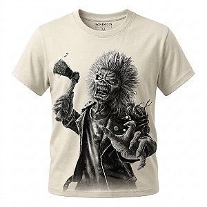 Camiseta Iron Maiden Est. 1975 Bege Oficial