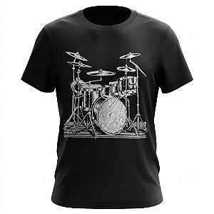 Camiseta Instrumentos - Bateria - RockLand