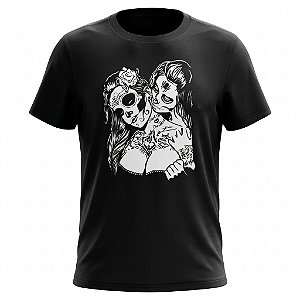 Camiseta Skull - Catrina Mexicana - Day Of Dead Girls