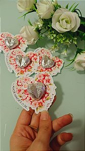 Bombom Coração + tag personalizada (PACOTE COM 10)