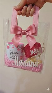 KIT BOLSA TRANSPARENTE C/ NOME