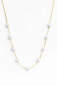 Colar pérolas corrente veneziana