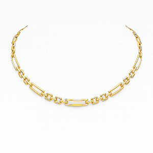 Choker corrente elos espaçados