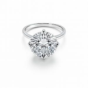 Anel solitário Virgínia com pedra zircônia cristal transparente prata 925