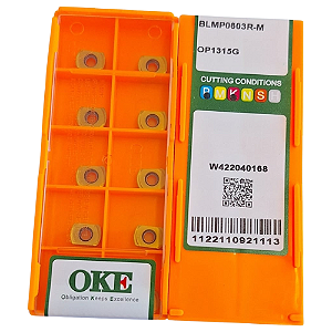10 INSERTOS ALTO AVANÇO BLMP0603R-M OP1315G-OKE