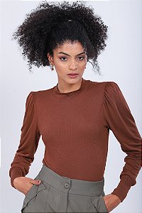 Blusa Manga Longa Hilda Chocolate