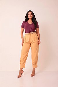Calça Cenoura Geana Noz Mocasda