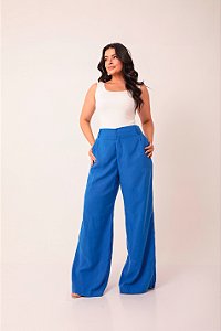 Calça Reta Luiza Azul Royal