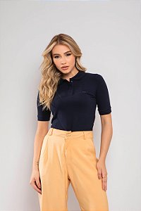 Camiseta Polo Viviane Azul Marinho