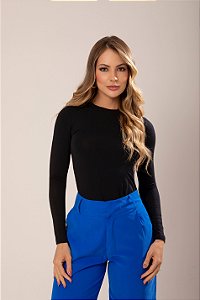 Blusa Manga Longa Marcia Preto