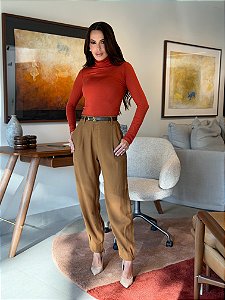 Calça Cenoura Geana Bronze