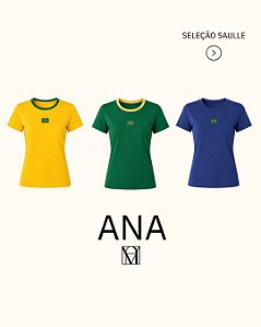 T-shirt Gola Redonda Ana Brasil