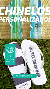 Chinelo Personalizado - Mín 10 Unidades