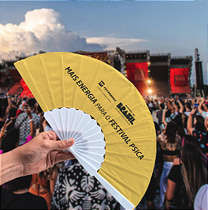 Leque Plástico Personalizado - Mín 100