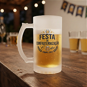 Caneca Grande de Vidro Personalizada- Atacado min 100
