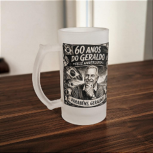 Caneca Grande de Vidro Personalizada- Atacado min 1000