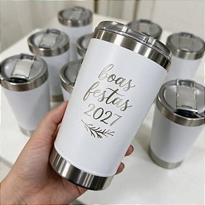 Copo Grande Térmico Inox Personalizado a Laser com Logo - Kit 100 Unidades (Brindes)