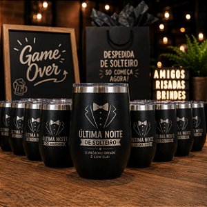 Kit 100 Copos Térmicos Pequeno Inox Modelo Cuia Personalizado Atacado festas/brindes