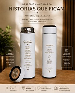 Garrafa Térmica Inox Personalizada 10 Unidades | Festas e Confraternizações