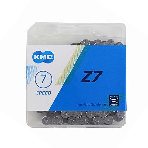 Corrente Bicicleta KMC Z7 Index 6-7-8 Velocidades 116 Links Serve em Shimano Sram X-time