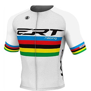 Camisa de Ciclismo ERT New Elite Racing Campeão Mundial Branco - Vários Tamanhos