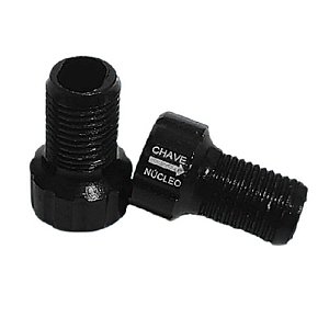 2x Adaptador Arstop Válvula Presta para Bico Grosso Schrader com Sacador de Miolo Tubeless