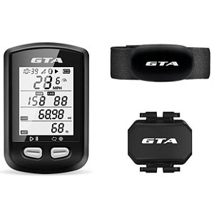 Ciclocomputador Gps GTA ANT+ Com Cinta Cardíaca e Sensor Cadência Compativel Strava