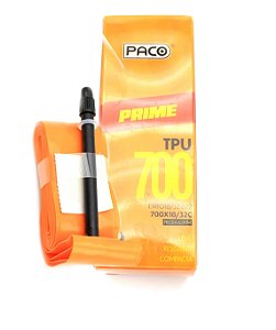 Câmara de Ar TPU Speed Paco Medida 700X18/32C Válvula Presta 65mm