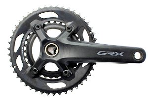 Pedivela Duplo Bicicleta Shimano GRX FC -RX6000 46/30 Dentes Integrado - USADO