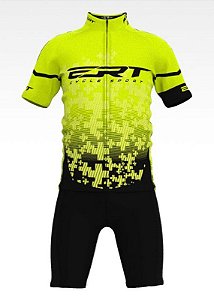 Conjunto de Ciclismo Infantil ERT Camisa + Bermuda com Forro Para Mini Ciclista 3 à 9 anos