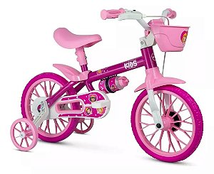Bicicleta Aro 12 Absolute Feminina Infantil Kids Princesa Com Rodinha