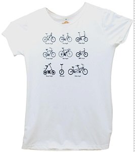 Camisa Casual em Poliester com Estampas de Bicicleta/Corrida