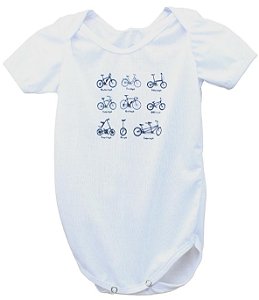 Body Para Bebê Com Estampas de Bicicleta Vários Modelos Novo