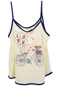 Conjunto de Pijama Feminino Com Estampas de Bicicleta Diversos Modelos