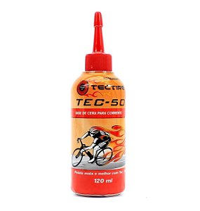 Óleo Lubrificante Tectire Tec50 Cera 120ml para Lubrificação de Correntes Bicicleta