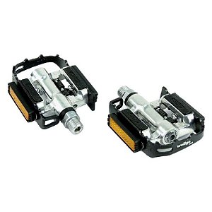 Pedal de Encaixe Clip Mountain-Bike Wellgo C002 9/16 Com Plataforma E Encaixe Clip