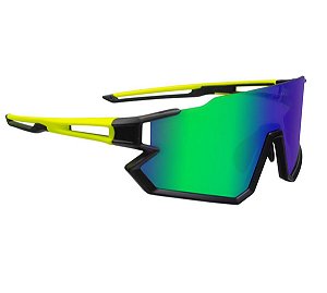 Óculos de Ciclismo GTA Lente Verde Espelhada em Policarbonato